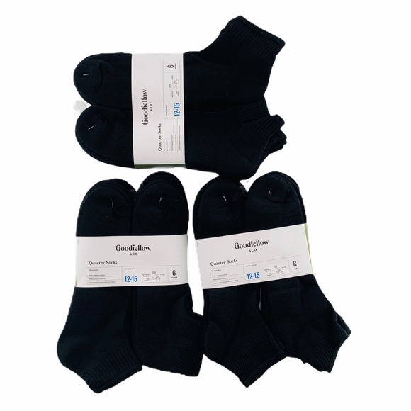 Goodfellow & Co Other - 3 Packs Goodfellow & Co Men’s Black Quarter Socks